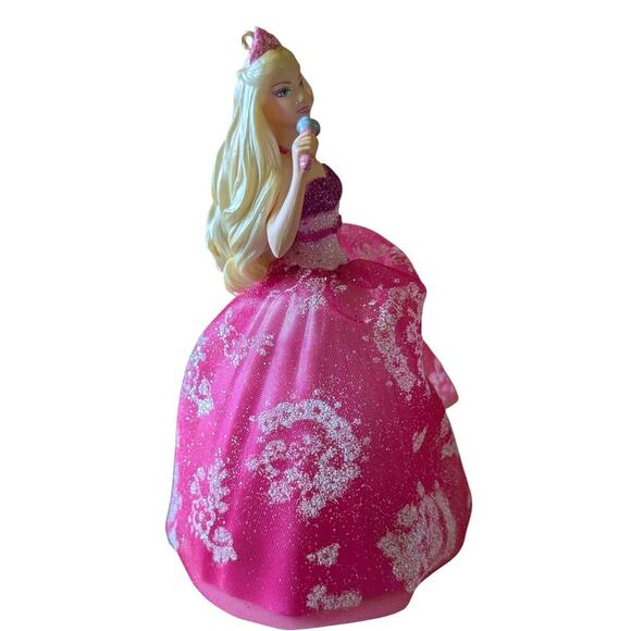 Barbie 2012 Princess Pop Star Hallmark Keepsake Christmas Ornament Cake Topper - Picture 5 of 11
